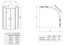 Душова кабіна без піддону Koer SR SC04-90x90x195-TR-07 прозоре скло Easy Clean 5мм, графіт (KR5362) — Photo 23