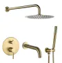 Душова система з виливом VBI MILANO BRUSHED GOLD прихованого монтажу — Photo 2