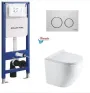 Інсталяція KollerPool AQUA LINE + TWIST White панель змиву + підвісний унітаз ROUND Smart з сидінням Soft-close ( змив Tornado 3,0 ) — Photo 10