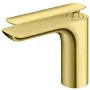 Змішувач для раковини (умивальника) KOHLMAN EXPERIENCE BRUSHED GOLD низький * — Photo 2