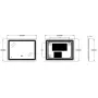 Дзеркало ZERIX KUBIX MR04-80x60-REVERSE з LED Touch, Anti-fog, димером, рег. яскравості (ZX6054) — Photo 11