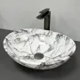 Умивальник (раковина) VBI PARMA STATUARIO GREY VEINS GLOSSY накладний — Photo 6