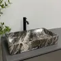Умивальник (раковина) VBI TRIEST ANTHRACITE MARBLE накладний — Photo 9