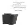 Комплект Qtap Tern Anthracite 3 в 1: підвісний унітаз Ultra Quiet + біде підвісне + раковина накладна QTROBAN49157 — Photo 12