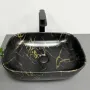 Умивальник (раковина) VBI RAVENNA MARBLE BLACK MATT накладний — Photo 7