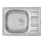 Кухонне миття Qtap 6550 0,8 мм Satin (QT6550SAT08) — Photo 7