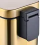 Відро для сміття з плавним закриттям прямокутне Mixxus Premium Quadro-TC0105 Brushed Gold 5 л (колір матове золото) (MI8394) — Photo 40