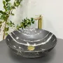 Умивальник (раковина) VBI AMALFI BLACK ONYX MATT накладний — Photo 5