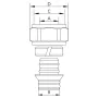Євроконус Koer KR.1152 - 3/4”x16 (KR3182) — Photo 3