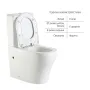 Унітаз підлоговий Qtap Virgo Ultra Quiet безобідковий з сидінням Soft-close WHITE QT18226092AW — Photo 10
