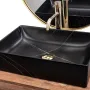 Умивальник (раковина) REA INGA BLACK MARBLE MATT накладний * — Photo 15