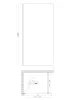 Душова перегородка Koer SR SP01-90x200-TR-01 Walk-In прозоре скло Easy Clean 8мм, хром (KR5392) — Photo 45