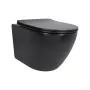 Унітаз підвісний Qtap Robin New Ultra Quiet безобідковий з сидінням Soft-close MATT BLACK QT13332381АSMB — Photo 9