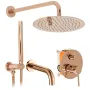Душова система REA LUNGO ROSE GOLD з виливом + BOX прихованого монтажу — Photo 8