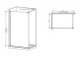 Душова перегородка Mixxus Premium FLAT SP02-120x200-TR Black Walk-In прозоре скло 8мм (MI6857) — Photo 7