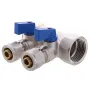 Колектор з кульовими кранами і фитингом Koer KR.1126-2 1"x2 ways (KR2838) — Photo 3