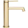 Змішувач для раковини (умивальника) REA FOSS BRUSHED GOLD золотий матовий низький — Photo 7