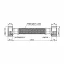 Шланг для води Thermo Alliance Forte D10 (посилений) 20 см NYLON 1/2"x1/2" ВВ TAF383W20 — Photo 5