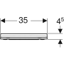 Сидіння для унітазу Geberit Smyle Square 500.688.01.1 — Photo 6