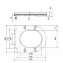 Qtap Сидіння для унітаза (Robin 520, Scorpio 520) 465x363x60 мм, White, з мікроліфтом, Slim Duroplast, MagLock QTSC179W48916 — Photo 6