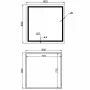 Дзеркало Qtap Mideya (MI1) 800x800 з LED-підсвічуванням Touch, з антизапотіванням, димером, рег. яскравості  — Photo 9