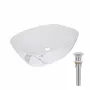 Раковина накладна Qtap Cardinal 500х380х140 мм, Marble, прямокутна, з донним клапаном  — Photo 5