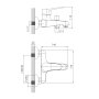 IMPRESE душовий набір, змішувач для ванни WITOW, душова система без змішувача BILA DESNE (10080+T-00260SQ), хром — Photo 4