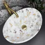 Умивальник (раковина) VBI PARMA MARBLE WHITE GLOSSY накладний — Photo 10