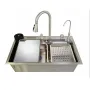 Мийка багатофункціональна Mixxus MH7546-SET-08 Micro Decor SS Color з вбудованим змішувачем з нерж. сталі (MI8458) — Photo 3