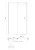 Двері в нішу Koer SR SD01-120x200-TR-12 прозоре скло Easy Clean 8мм, матове золото (KR5377) — Photo 42