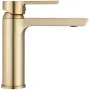 Змішувач для раковини (умивальника) REA ARGUS BRUSHED GOLD золотий матовий низький — Photo 8