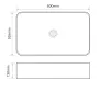 Раковина накладна Mixxus Premium QUADRO-0106 600х355х130mm (MP6523) — Photo 11