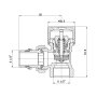 Клапан термостатичний SD Forte 1/2&quot; з антипротіканням для радіатора кутовий SF238W15 — Photo 3