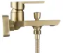 Змішувач для ванни та душу REA ARGUS BRUSHED GOLD настінний з виливом — Photo 10