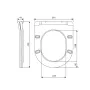 Сидіння для унітаза Qtap (Swan Ultra, Jay Ultra) з мікроліфтом Slim QT99SC6106W — Photo 4
