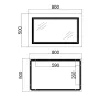 Дзеркало Qtap Cardinal 500х800 з LED-підсвічуванням Touch, з антизапотіванням, з димером, рег. темп. кольору (3000-6500K) Reverse QT0478C5080 — Photo 10