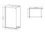 Душова перегородка Mixxus Premium FLAT SP01-140x200-TR Chrome Walk-In прозоре скло 8мм (MI6853) — Photo 6