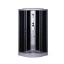 Бокс душовий без гідромасажу Mixxus STRONG SB02-90x90x215-GR SATIN з низьким піддоном (MI6887) — Photo 13