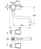 Змішувач для ванни з довгим виливом Grohe Costa trend (26013000) — Photo 3