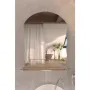 Дзеркало настінне ZERIX MIRRA MRZ02-60x85x10 прямокутне з дугоподібним верxом, фігурними боками та полицею (ZX5620) — Photo 11