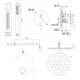 Душова система KOHLMAN AXEL 30 GRAPHITE + BOX прихованого монтажу — Photo 3