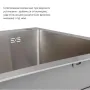  Handmade H7849L Мийка інтегрована крило зліва Brushed Steel+Lidz Aria 015F Змішувач для кухні (k35) Nickel — Photo 10