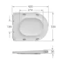 Унітаз-компакт Mixxus WAVE-0405-R 630х350х795mm, система змиву RIMLESS (MI6694) — Photo 23