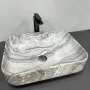 Умивальник (раковина) VBI PALERMO GREY ONYX GLOSSY накладний — Photo 4