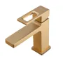 Змішувач для умивальника Haiba KANT 001 BRUSHED GOLD (HB9605) — Photo 9