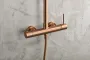 IMEX MONZA PVD BRUSHED ROSE GOLD Душова колона, PVD рожеве матове золото — Photo 6