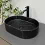 Умивальник (раковина) VBI VERONA 50 BLACK MARMO MATT накладний — Photo 6