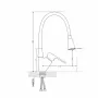 Змішувач для кухні Lidz Tani 008F3 з гнучким виливом (k40) LDTAN008F3WCR37037 White / Chrome — Photo 6