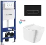 Інсталяція KollerPool AQUA LINE + EDGE Black панель змиву + підвісний унітаз TREND з сидінням Soft-close ( змив Tornado 3,0 ) — Photo 9