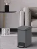 Відро для сміття з плавним закриттям прямокутне Koer TC-010108-07 8 л колір графіт (KR5591) — Photo 15